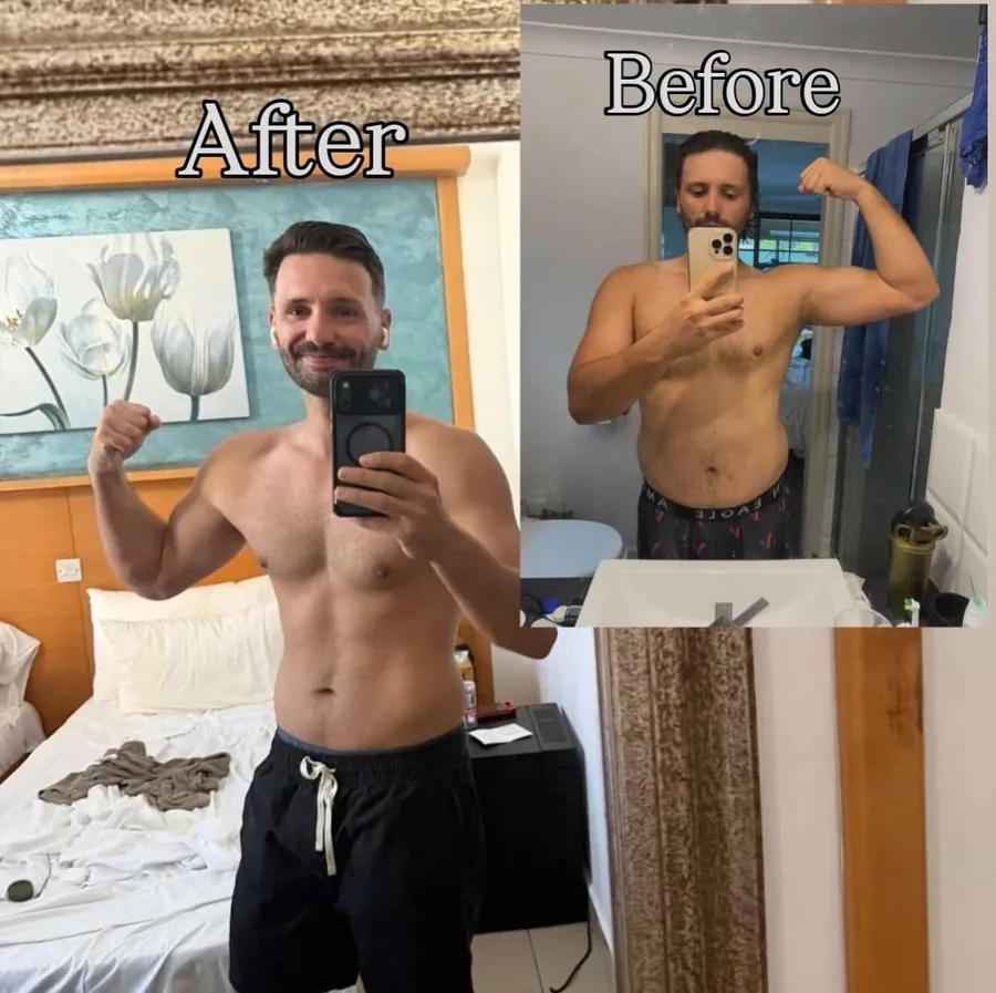 Timothy before and after six months of PBE coaching